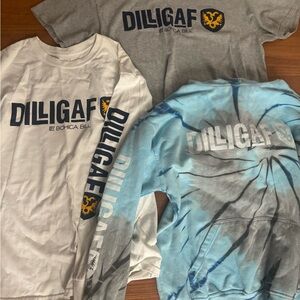 Mens Long Sleeve Shirt - White and Blue